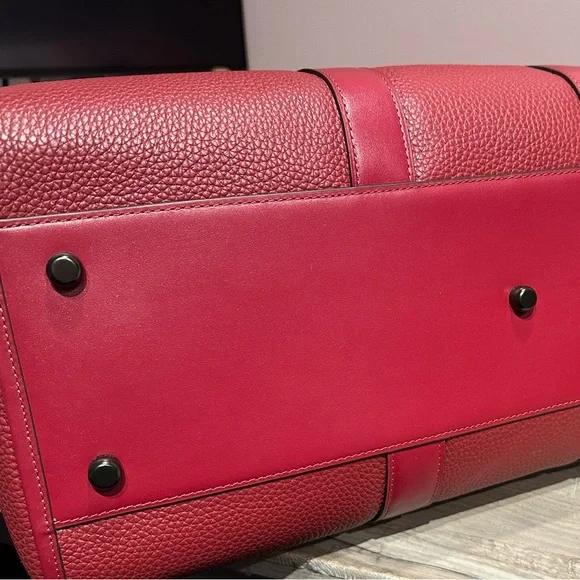 Coach Dark Ruby Gotham Duffle 45 New - Picture 2 of 6